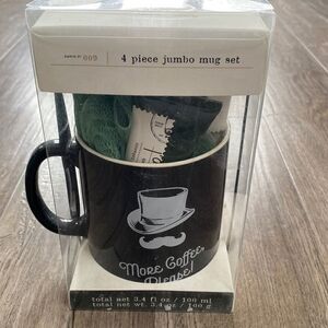 NEW “More Coffee Please” 4-Piece Jumbo Mug Gift Set